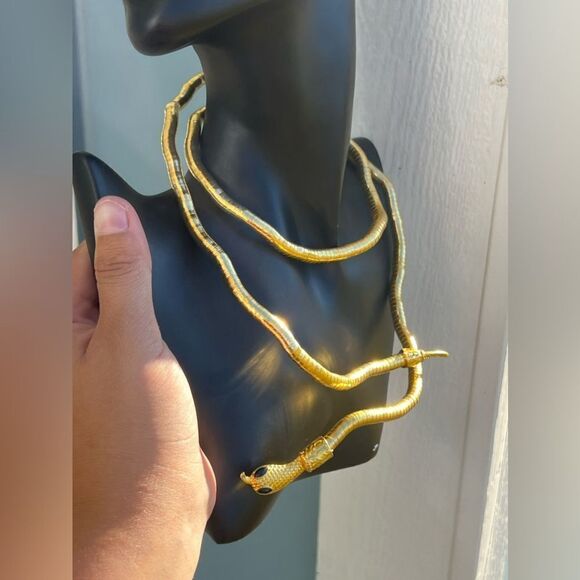 Serpenti Gold Snack Necklace-Bracelet-Multifunctional - Picture 14 of 17